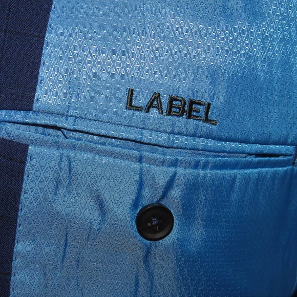 Trunk Club Custom Sample Blue Plaid Flat Front Two Button Suit 38S - Picture 14 of 14